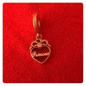 RETIRED Pandora princess dangle charm